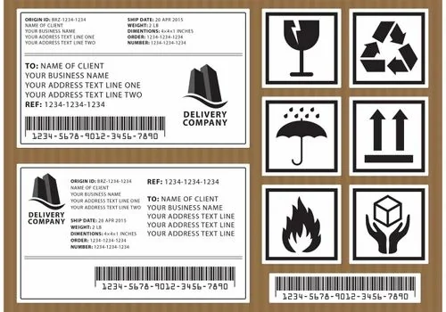 Distribution Logistic Barcode Label