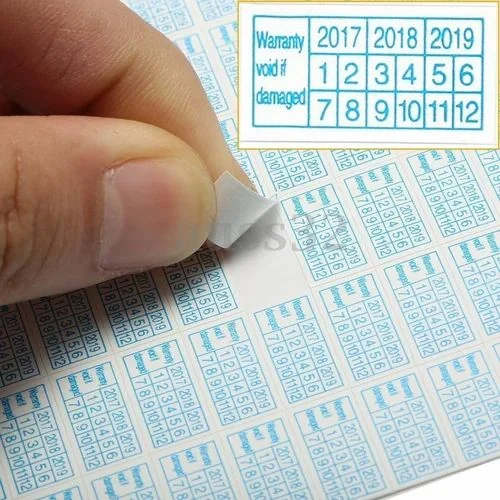 Warranty Void And Seal Sticker