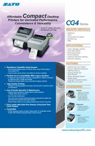 Sato Barcode Label Printer